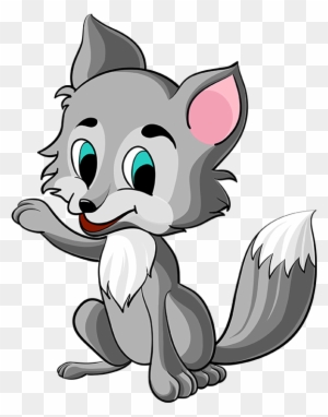 Download Cute Wolf Cliparts Cartoon Baby Wolf Png Free Transparent Png Clipart Images Download