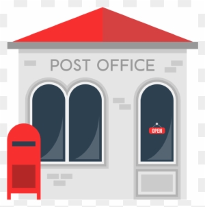 Post Office Building Clipart - Post Office
