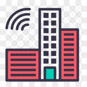 Smart, City, Automated, Automatic, Building, Construction, - Smart Building Icon