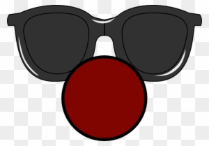Small - Clown Nose And Glasses