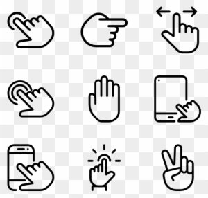 Touch Gestures - Hand Drawn Icon