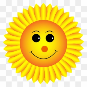 Sunflower, Smiley, Face, Emoji, Emoticon, Emotion - Sunflower Smiley