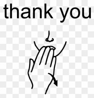 Thank You Post Sign Language Thank You Free Transparent Png Clipart Images Download