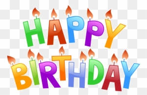Colorful Happy Birthday Png Pic - Cute Happy Birthday Word Art