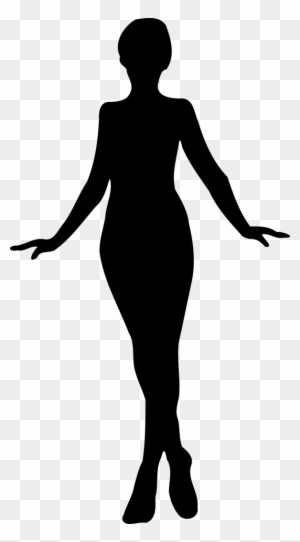 People Clipart Silhouette - Silhouette Plus Size Women