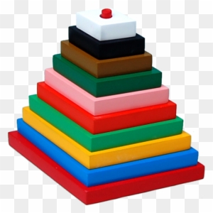 Wooden Toy Bt - Little Genius Build A Tower Big 10 Pcs