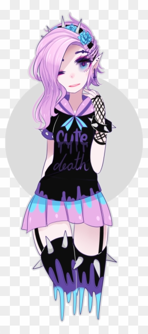 Adopted Fleur, A Pixie Who Loves To Prank People, But - Pastel Goth Anime Girl
