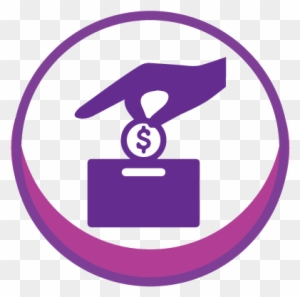 Graphic Of Hand Putting Money In A Donation Box Donate Icon Red Png Free Transparent Png Clipart Images Download - donation jar roblox