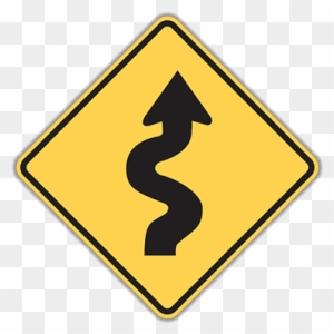 W1-5 Winding Road - Winding Road Ahead Sign