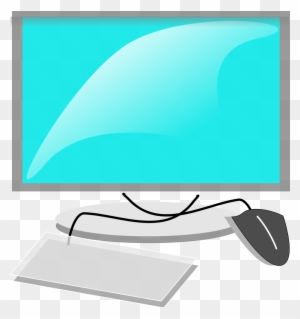 Computer Clipart, Vector Clip Art Online, Royalty Free - Computer And Keyboard Clipart