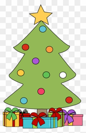 Christmas Tree With Presents Clip Art Images Library - Christmas Tree And Presents Clip Art