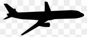 Jet Clipart Vector - Black And White Airplane - Free Transparent PNG ...