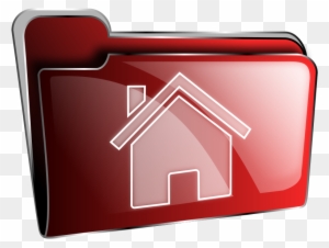 Free Folder Icon Red Home - Home Folder Icon Png