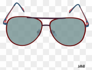 Color Frame Sunglasses - Big Sun Glasses Png
