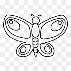 Printable Butterfly Outline Coloring Pages Pattern - Clipart Pictures Butterfly Outline