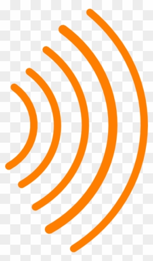 Radio Waves Orange Clip Art At Clker - Radio Waves Gif Png