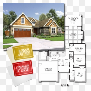 High Resolution Graphic Files - House Plan Flyers
