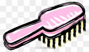 Hair Brush Royalty Free Vector Clip Art Illustration - Hair Brush Clipart Png