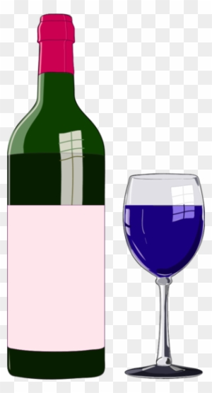 Wine Bottle And Glass Clip Art - Bottle Of Wine Clipart