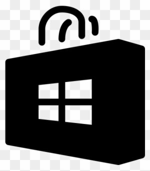 Microsoft Store Icon - White Microsoft Store Icons
