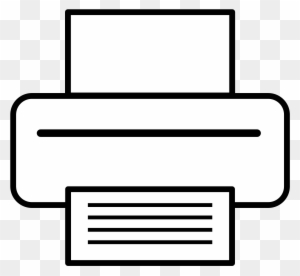 Medium Image - White Printer Icon Png