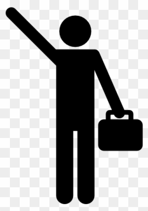 Worker, People, Silhouette, Office Icon - Office Worker Icon Png
