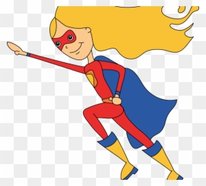 Impressive Idea Superhero Clip Art Girl Super Hero - Superwoman Clipart