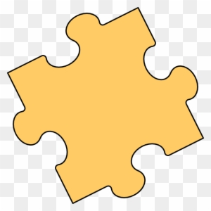 Yellow Jigsaw Clip Art - Want