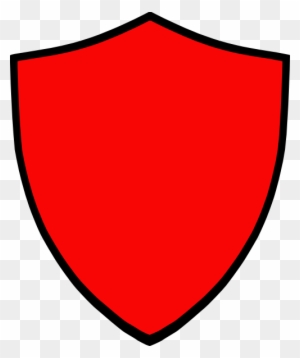 Shield-red Clip Art At Clker - Red Shield Logo Vector