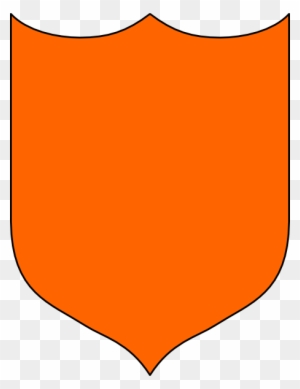 Shield Orange Clip Art - Black And Orange Shield Logo