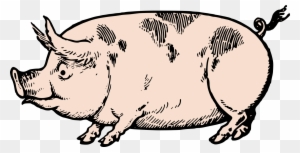 Cute Vintage Pig Clip Art & Stock Vector Oh So Nifty - Vintage Pig Clip Art