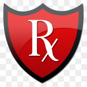 Pharmacist Rx Symbol Shield Clip Art Image - Pharmacy Rx Logo 3d