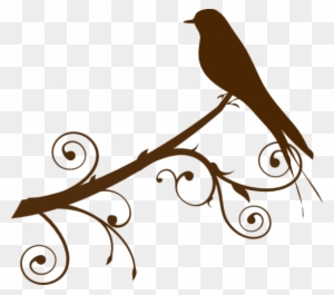 Free Vector Mockingbird Clip Art Clipart To Use - Bird On Branch Clipart