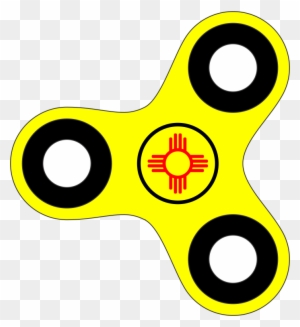 Zia Flag Fidget Spinners - Gifts From New Mexico