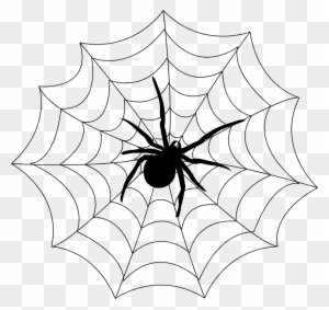Spider On Web Clipart