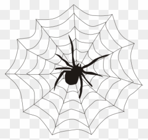 Spider On Web Clipart
