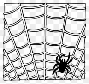 Spider Web Insect Animal Halloween Creepy Nature - Spiderman Webbing Black And White