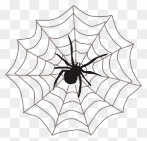 Spider In Web Clipart
