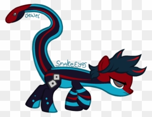 Snake-eyes And Jewel - Mlp Base Snake