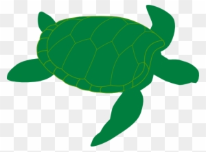 Green Sea Turtle Clip Art - Sea Turtle Silhouette Vector