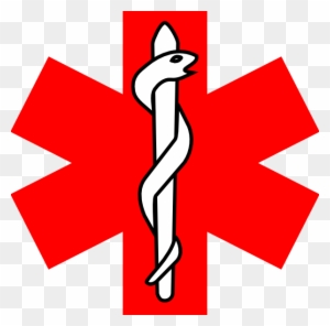 Red Cross With Snake Logo