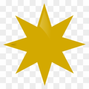 Gold Star Clip Art At Clker Com Vector Clip Art Online - Sword With Wings Symbol