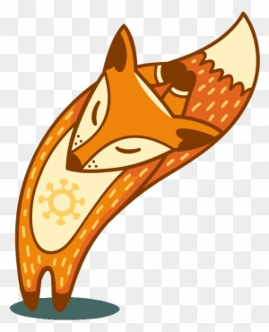 Red Fox Download Clip Art - Cartoon Yoga Fox