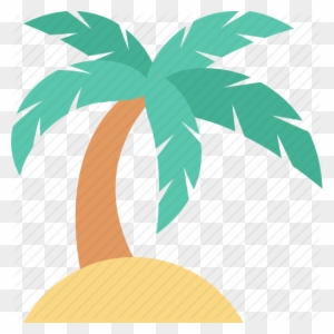 Palm Tree Clipart Adobe Illustrator - Coconut Tree Icon Png