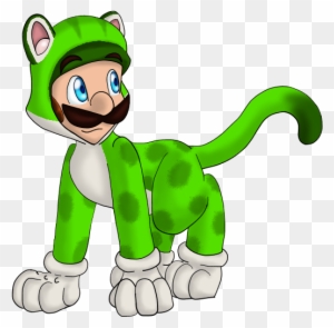 Cat Luigi Coloring Page - Mario Bros Free Printable Coloring Pages For