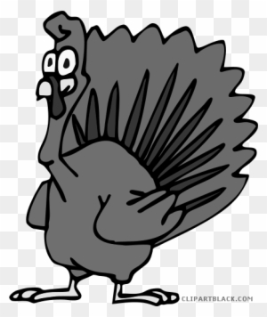 Cartoon Turkey Animal Free Black White Clipart Images - Dancing Turkey Animated Gif