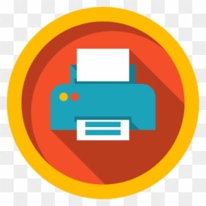 Paper Printing Computer Icons Printer Clip Art - Printer Icon Png Round