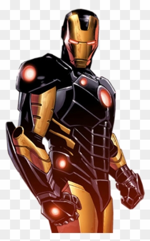 Tony Stark In Black Armor - Black And Gold Iron Man Suit