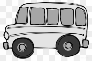 Grey Bus Transportation Free Black White Clipart Images - Clip Art Transportation