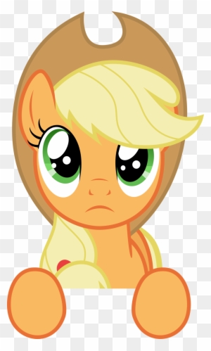 Vector 12} Applejack Looking At The Stars - My Little Pony Caras